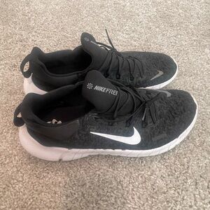 Nike Free Black and White Running Shoes